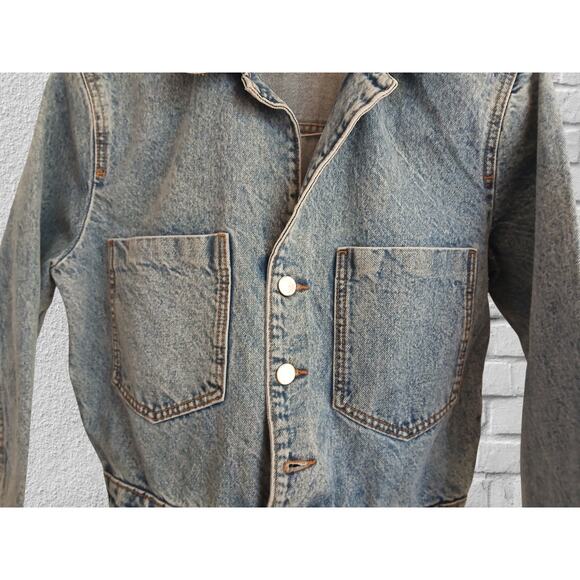 ZARA Women's Mid-Blue Denim Jumpsuit - Size Medium - NWT - Picture 5 of 8